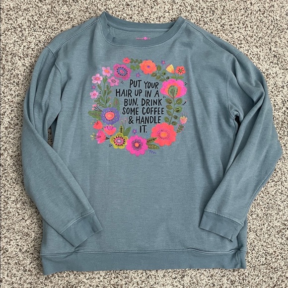 Natural Life Blue Sweater - Picture 1 of 6